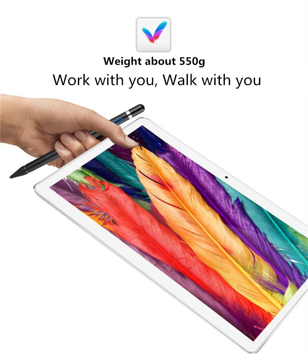 Binai G10Max 4G Phablet MTK6797X Deca Core 10.1" IPS 2.5K Screen 2560*1600 4GB RAM 64GB ROM Android 8.0 - Silver