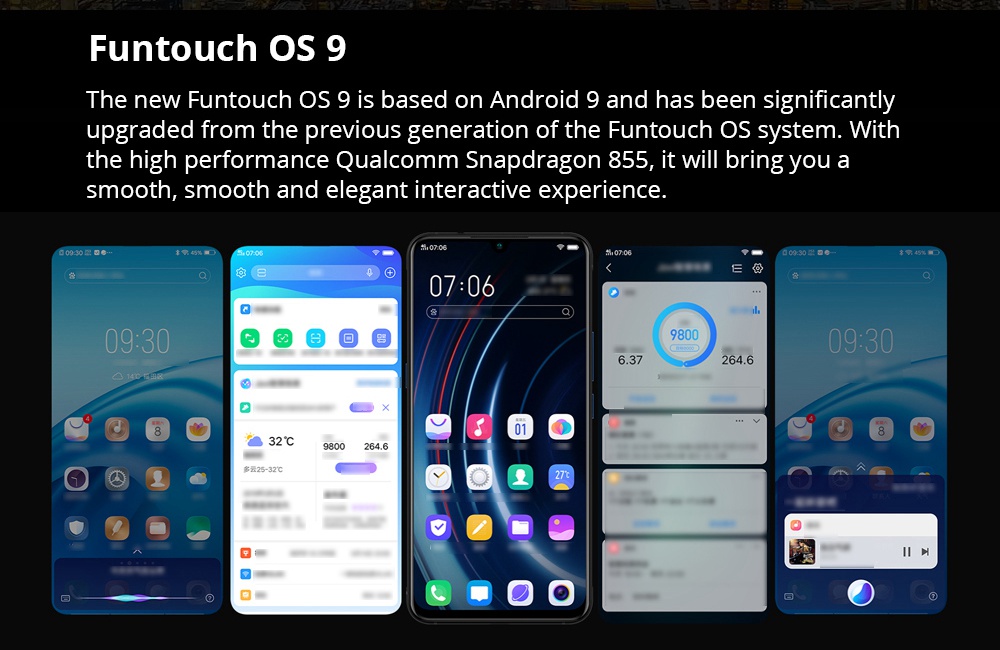 Vivo iQOO 6.41 Inch 4G LTE Smartphone Snapdragon 855 6GB 128GB 12.0MP+13.0MP+2.0MP Triple Rear Cameras Android 9.0 In-Display Fingerprint NFC - Orange