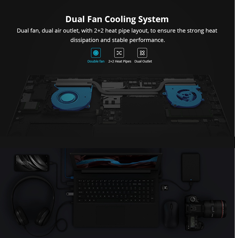 Xiaomi Mi Notebook Pro Intel Core i5-8250U Quad Core 15.6" 1920*1080 8GB DDR4 256GB SSD NVIDIA GeForce MX110 2019 New Version - Dark Grey