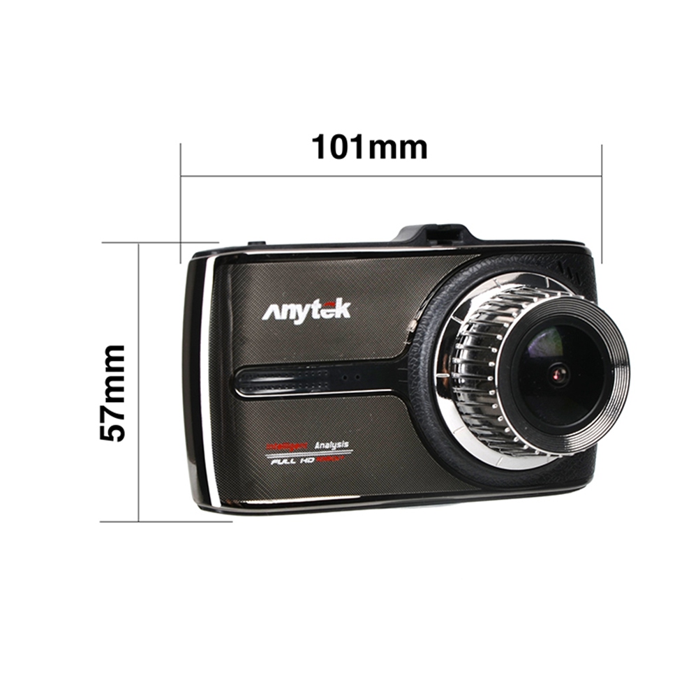 Anytek G66 1080P Touch Screen Dual Lens Car DVR with G-Sensor Night Vision 170 Degree Wide Angle