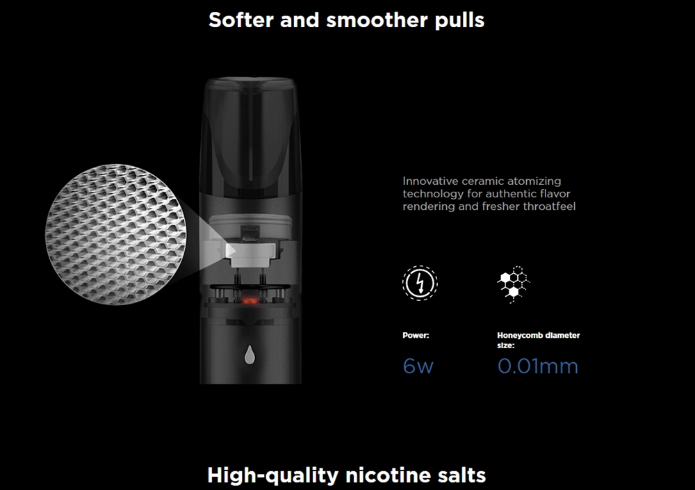 RELX E-Cigarette Vape Pen Starter Kit 350mAh - Blue
