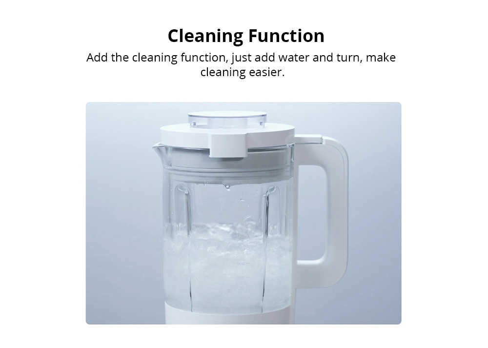 Xiaomi Mijia 8-speed Blender 1000W Motor 24 Hours Pre-set OLED Rotate Screen - White