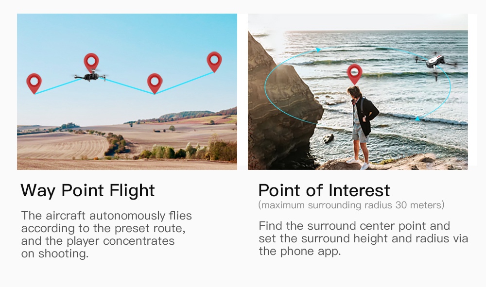 ZLRC SG906 Beast 4K Dual GPS 5G WiFi FPV Foldable RC Drone Optical Flow Positioning RTF White Three Battery