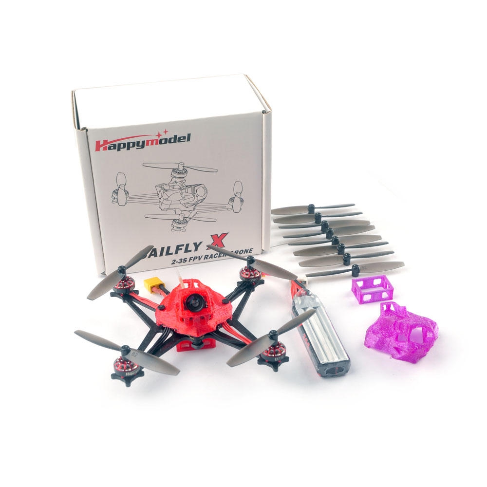 Happymodel Sailfly-X 105mm 2-3S Freestyle Micro FPV Racing Drone With Crazybee F4 PRO 700TVL Cam BNF - DSM2/DSMX Receive