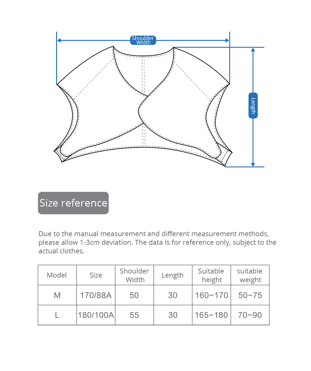 Xiaomi PMA T10 Graphene Heating Neck Shoulder Shawl USB Rechargeable Size M - Grey