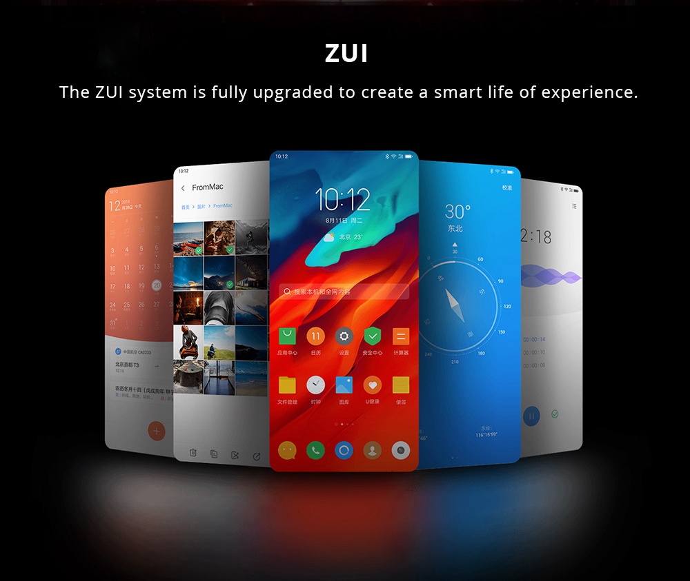 Lenovo Z6 Pro 6.39 Inch 4G LTE Smartphone Snapdragon 855 6GB 128GB 48.0MP+16.0MP+8.0MP+2.0MP Quad Rear Cameras ZUI 11 In-display Fingerprint - Blue