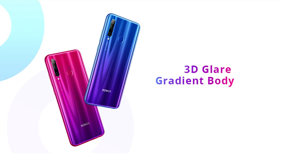 Huawei Honor 20i 6.21 Inch 4G LTE Smartphone Kirin 710 4GB 128GB 24.0MP + 8.0MP + 2.0MP Triple Rear Cameras Android 9 Touch ID - Red