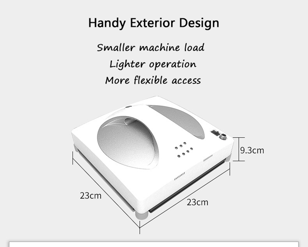 WS - 960 Smart Robot Vacuum Window Cleaner Smart Cleaning - Silver
