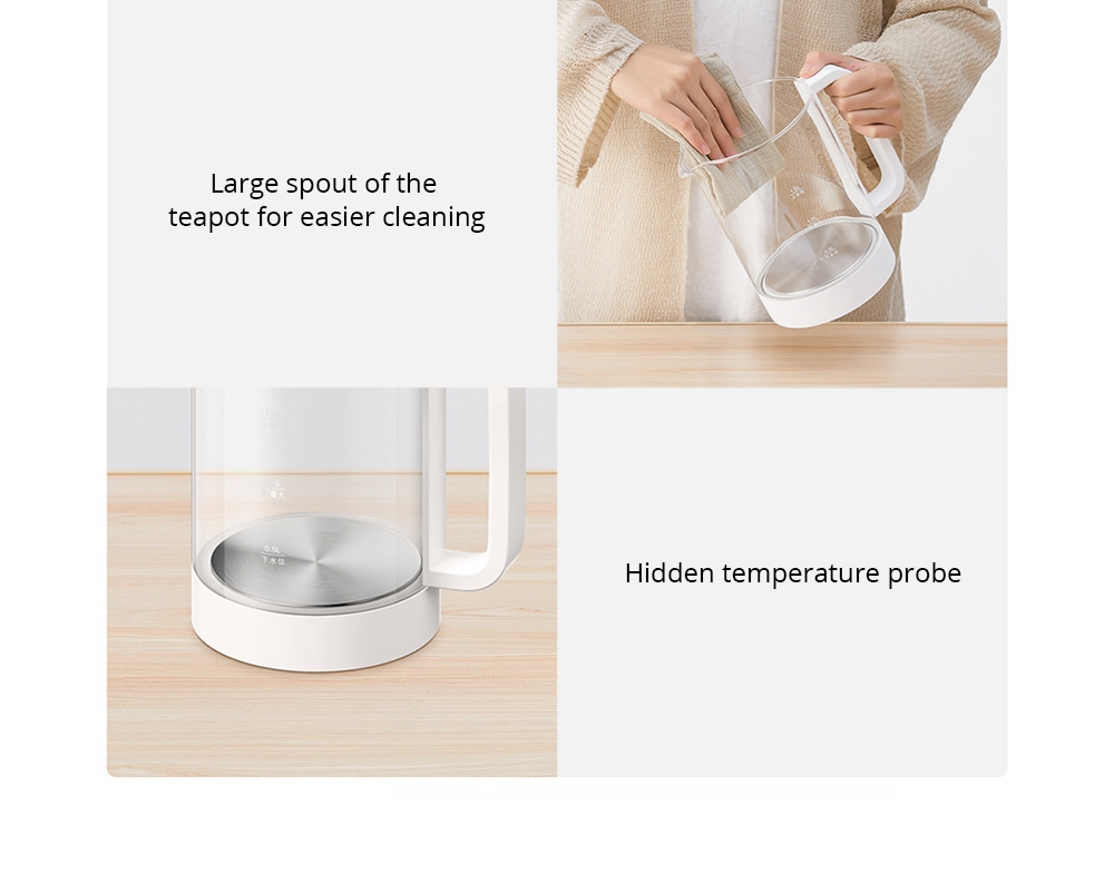 Xiaomi Mijia Multi-functional Electric Kettle 24 Cooking Modes APP Control OLED Screen 24 Hours Pre-set - White