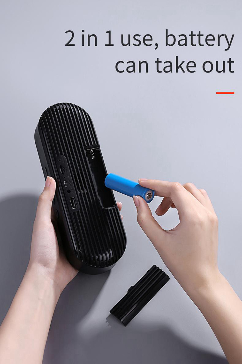 Joyroom JR-M01S Portable Bluetooth Speaker with 360 Degree Stereo Sound - Black