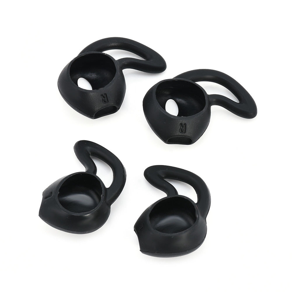 Soft Silicone Earplugs for iPod iPhone 7 6 Plus 5 5s Apple Earphone Earpods - Black