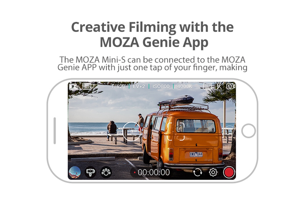 MOZA MINI-S Extremely Foldable 3-Axis Handheld Stabilizer Gimbal