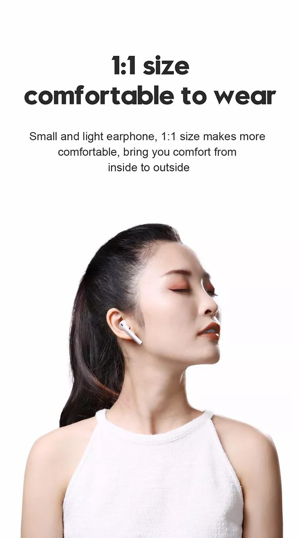 Joyroom JRT03S TWS Bluetooth 5.0 Earbuds Noise Reduction - White