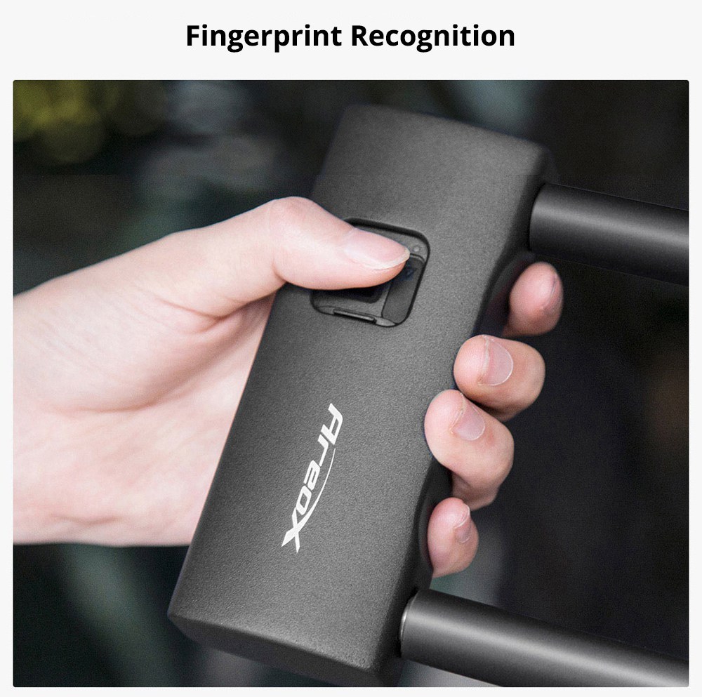 Xiaomi Youpin AreoX U8 Fingerprint U-lock for Bicycle Motorcycle - 8.85 inches