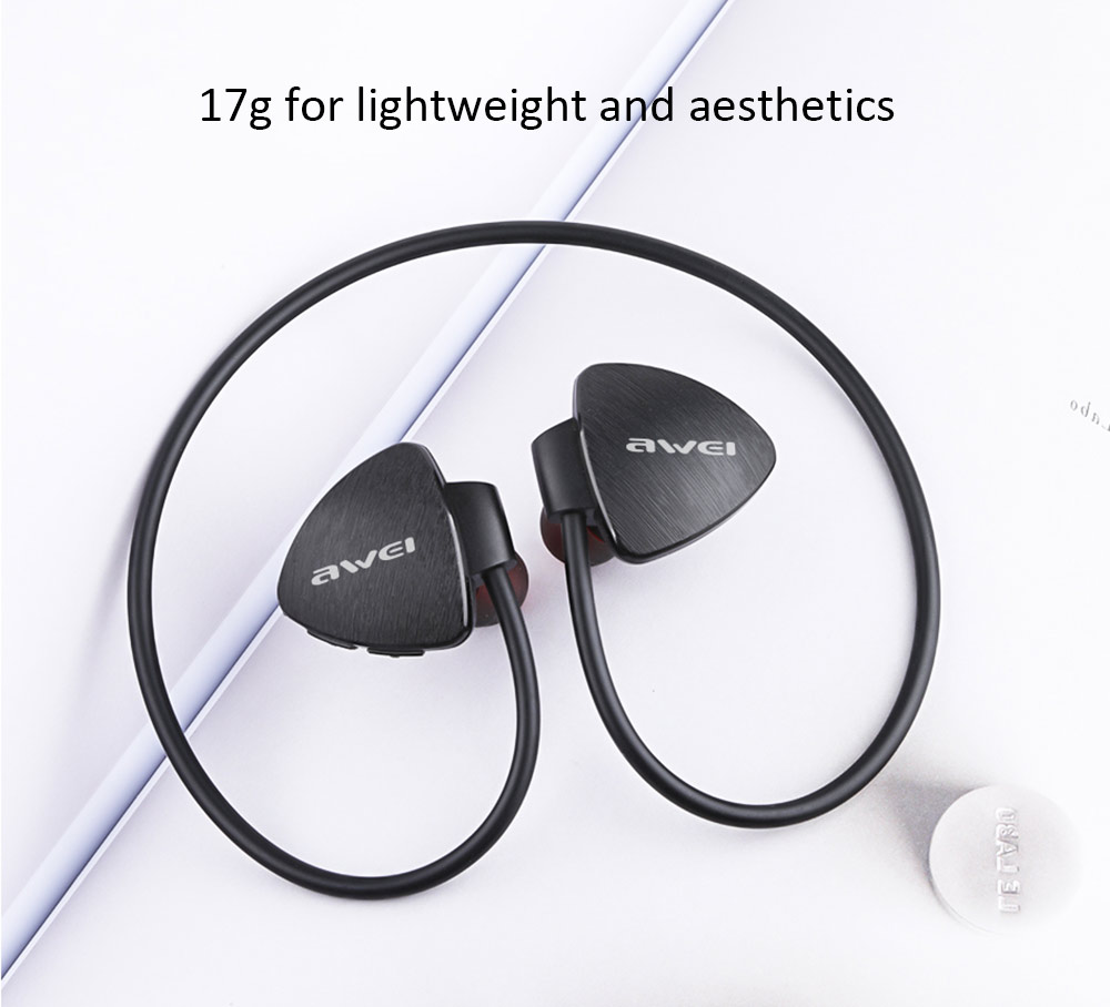 Awei A847BL Blutooth Earphones CVC 6.0 Noise Reduction IPX4 Water Resistant - Red