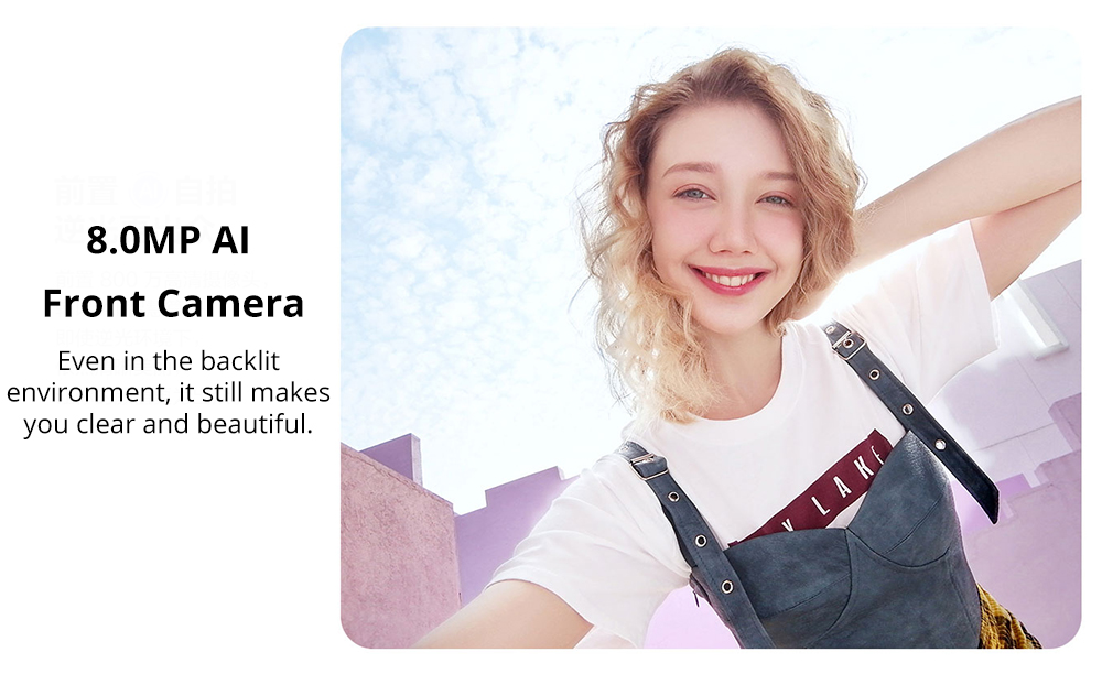 HUAWEI Enjoy 9S 6.21 Inch 4G LTE Smartphone Kirin 710 4GB 64GB 24.0MP + 16.0MP + 2.0MP Triple Rear Cameras Android 9.0 Touch ID - Black
