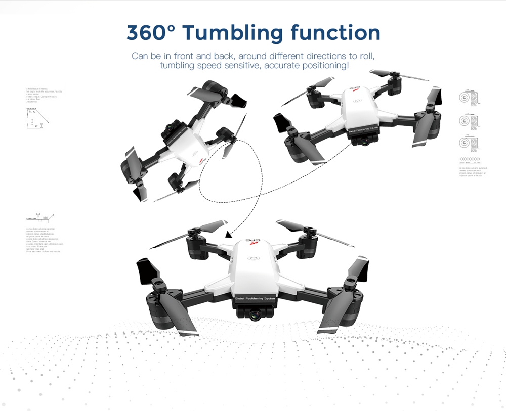 JDRC JD-20 GPS 5G WIFI RC Quadcopter Drone With 1080P Wide-angle Camera Follow Me Mode RTF - Two Batteries Version