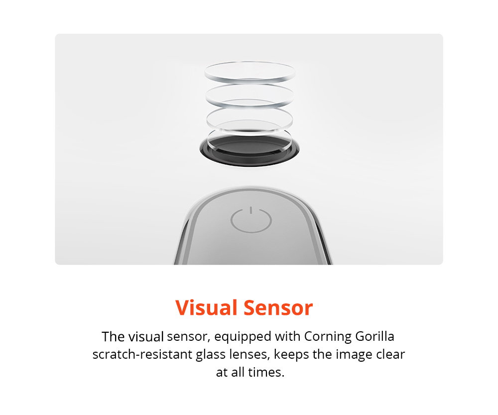 Xiaomi Mijia 1S Robot Vacuum Cleaner LDS + Visual Navigation 2000Pa Suction AI Image Recognition APP Zoned Cleaning Virtual Wall 5200mAh - White