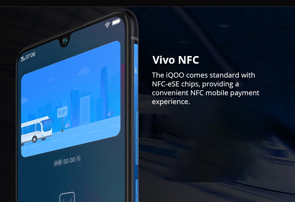 Vivo iQOO 6.41 Inch 4G LTE Smartphone Snapdragon 855 6GB 128GB 12.0MP+13.0MP+2.0MP Triple Rear Cameras Android 9.0 In-Display Fingerprint NFC - Orange
