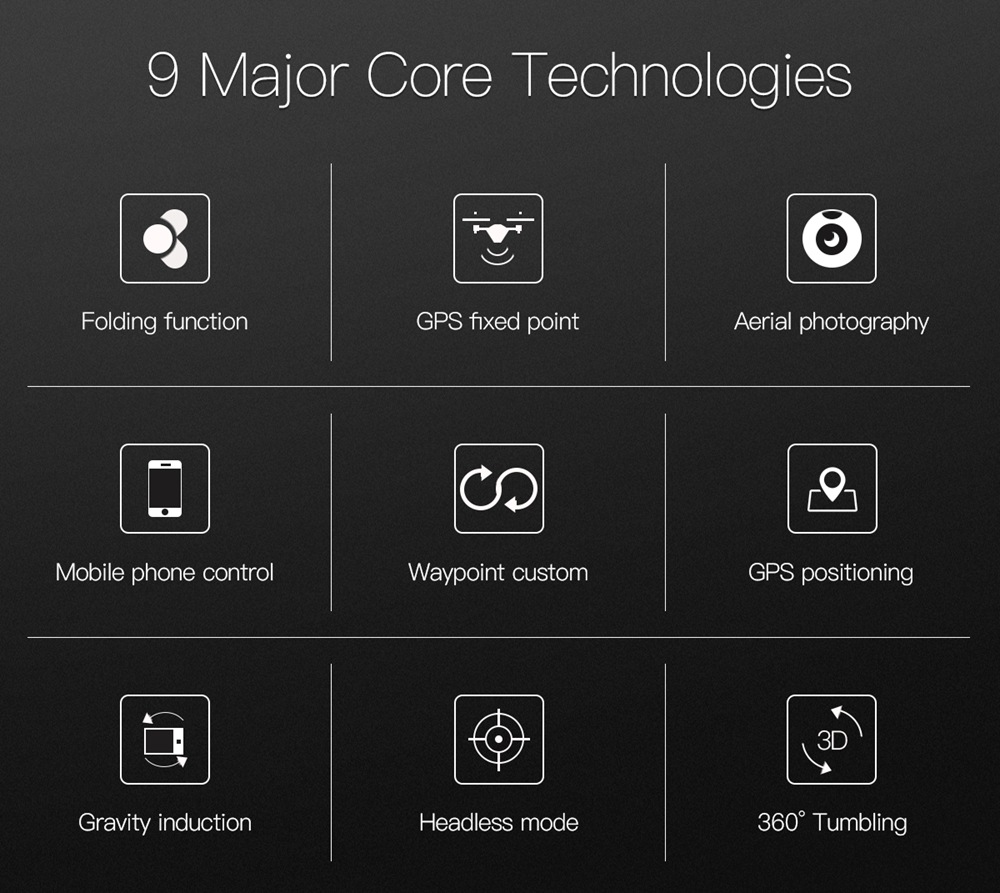 JDRC JD-20 GPS 5G WIFI RC Quadcopter Drone With 1080P Wide-angle Camera Follow Me Mode RTF - Two Batteries Version