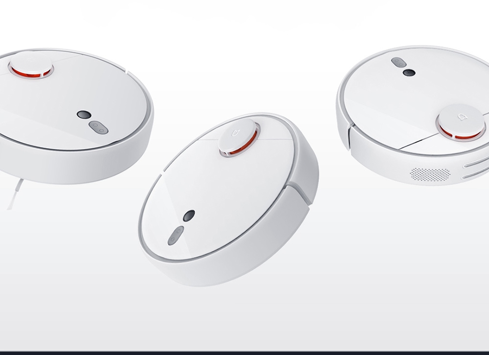Xiaomi Mijia 1S Robot Vacuum Cleaner LDS + Visual Navigation 2000Pa Suction AI Image Recognition APP Zoned Cleaning Virtual Wall 5200mAh - White