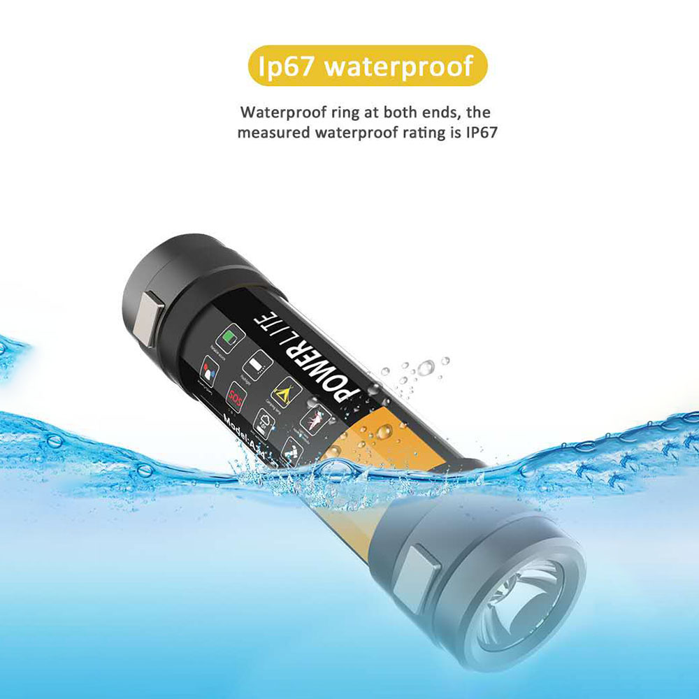 USB Rechargeable Waterproof Outdoor Flashlight Emergency Rescue Torch