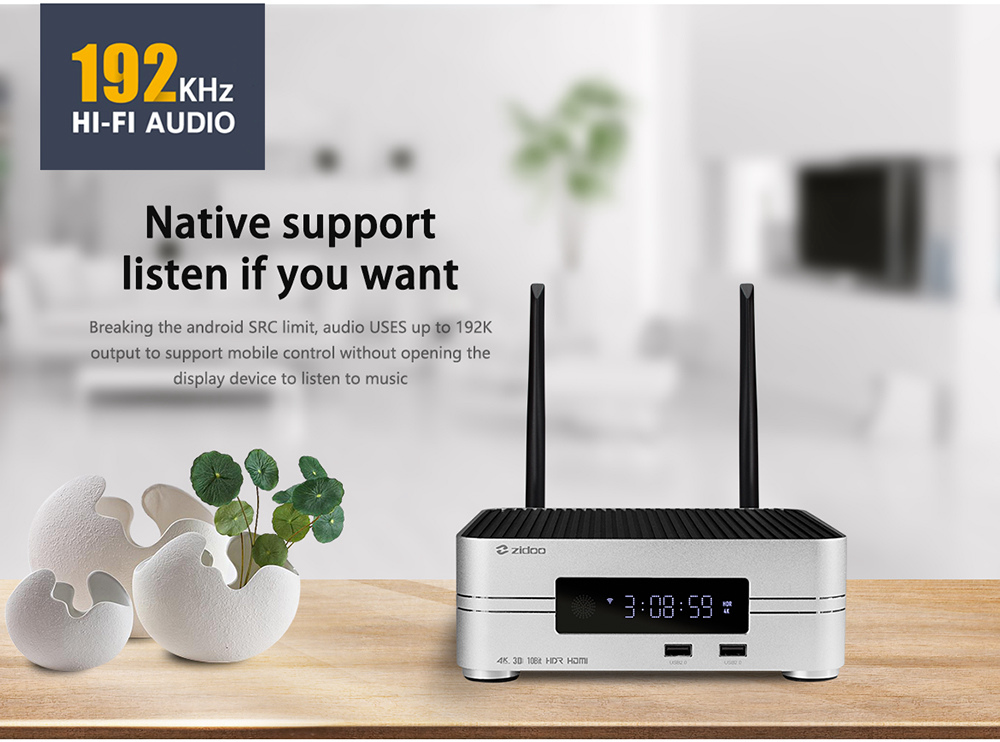 ZIDOO Z10 Realtek RTD1296 Blue-ray navigation 4K UHD TV Box Dual Band WiFi Gigabit LAN SATA 3.0 USB 3.0 Bluetooth