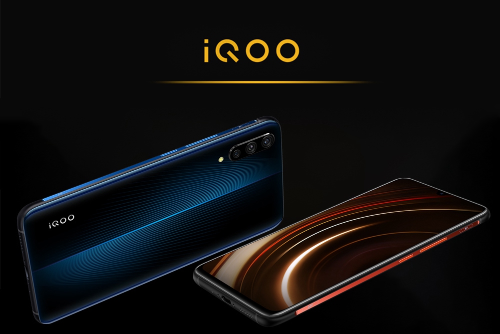 Vivo iQOO 6.41 Inch 4G LTE Smartphone Snapdragon 855 6GB 128GB 12.0MP+13.0MP+2.0MP Triple Rear Cameras Android 9.0 In-Display Fingerprint NFC - Orange