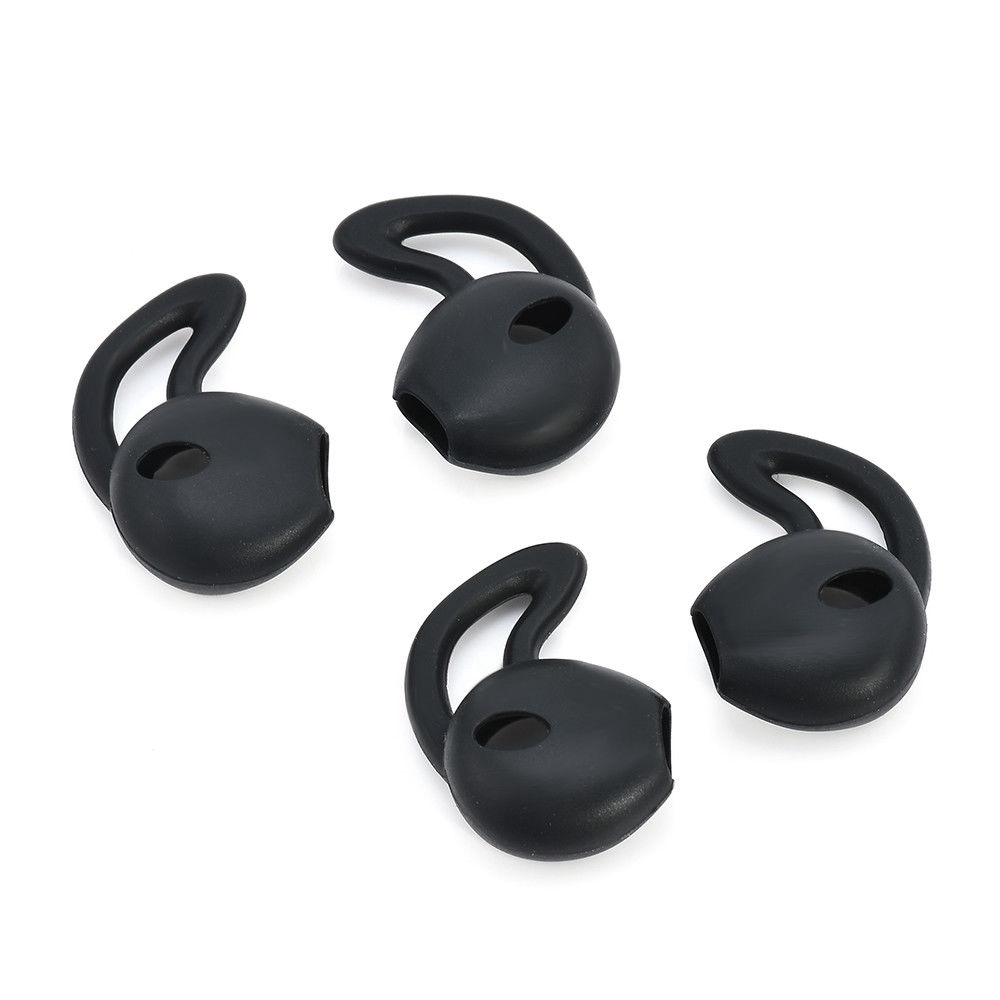 Soft Silicone Earplugs for iPod iPhone 7 6 Plus 5 5s Apple Earphone Earpods - Black