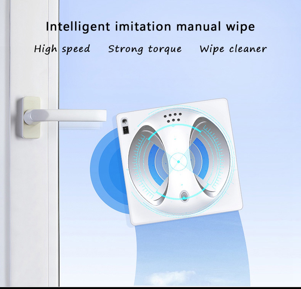 WS - 960 Smart Robot Vacuum Window Cleaner Smart Cleaning - Silver