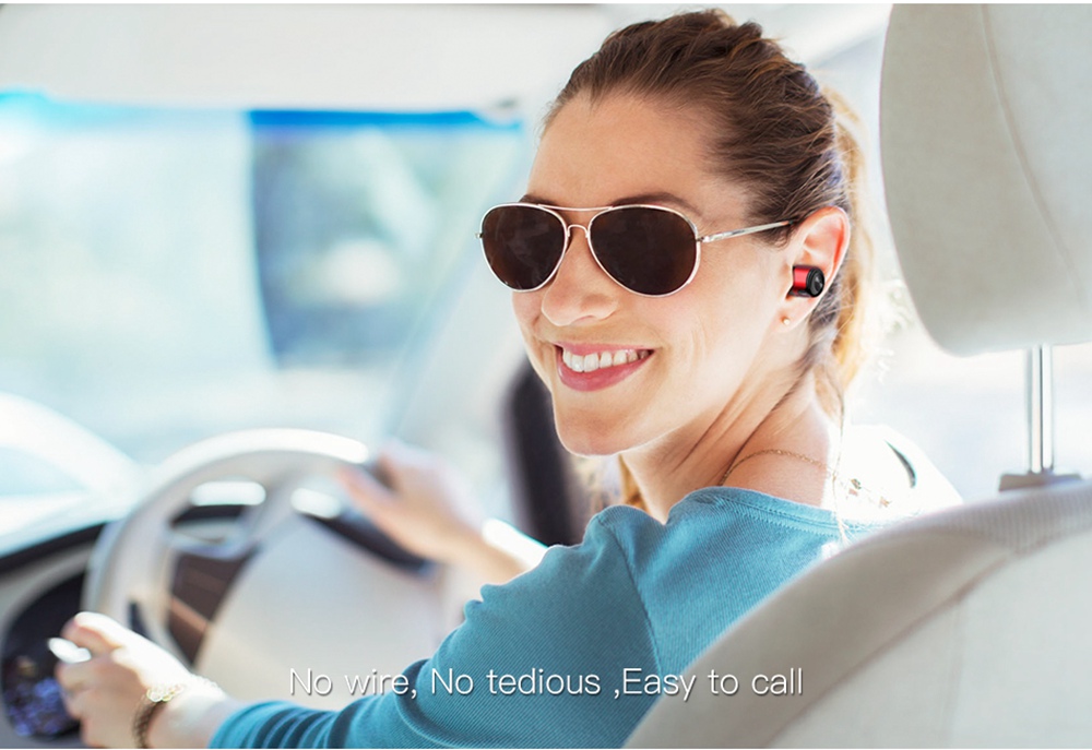 Awei T8 TWS Bluetooth 4.2 3D Stereo Wireless In-Ear Earphones Charging Box 700 mAh - Black