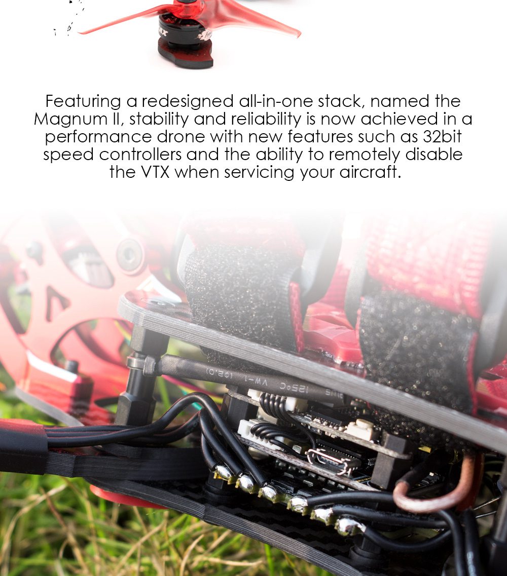 Emax Buzz Freestyle Drone With F4 3-6S 4IN1 45A 32Bit ESC 1700KV Motor Caddx Micro S1 CCD Cam PNP - Without Receiver