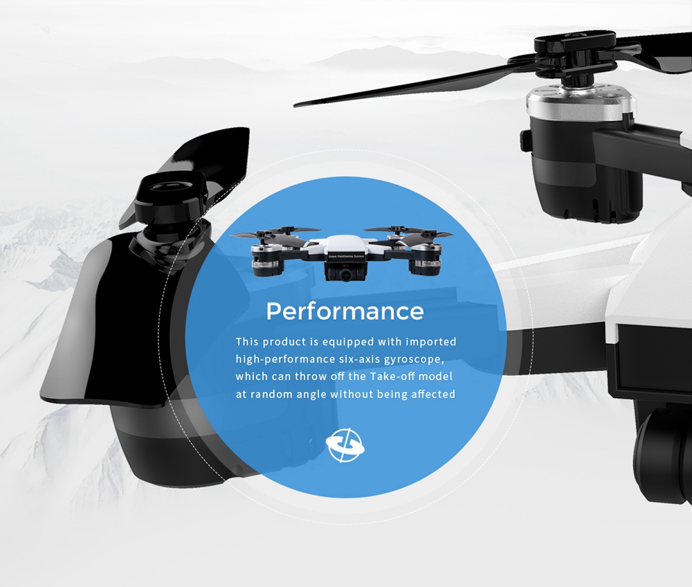 JDRC JD-20 GPS 5G WIFI RC Quadcopter Drone With 1080P Wide-angle Camera Follow Me Mode RTF - Two Batteries Version