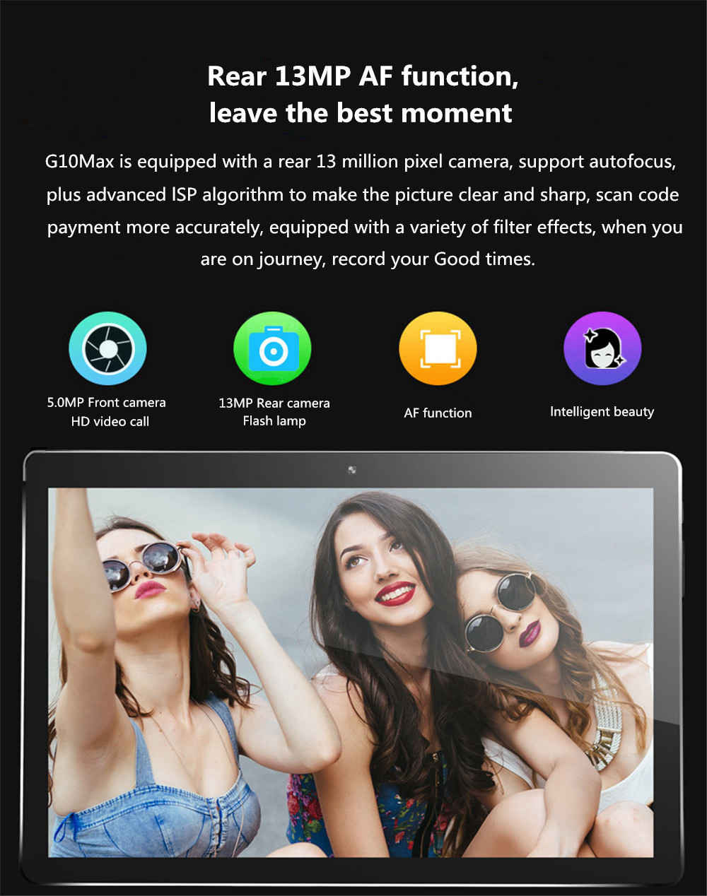 Binai G10Max 4G Phablet MTK6797X Deca Core 10.1" IPS 2.5K Screen 2560*1600 4GB RAM 64GB ROM Android 8.0 - Silver