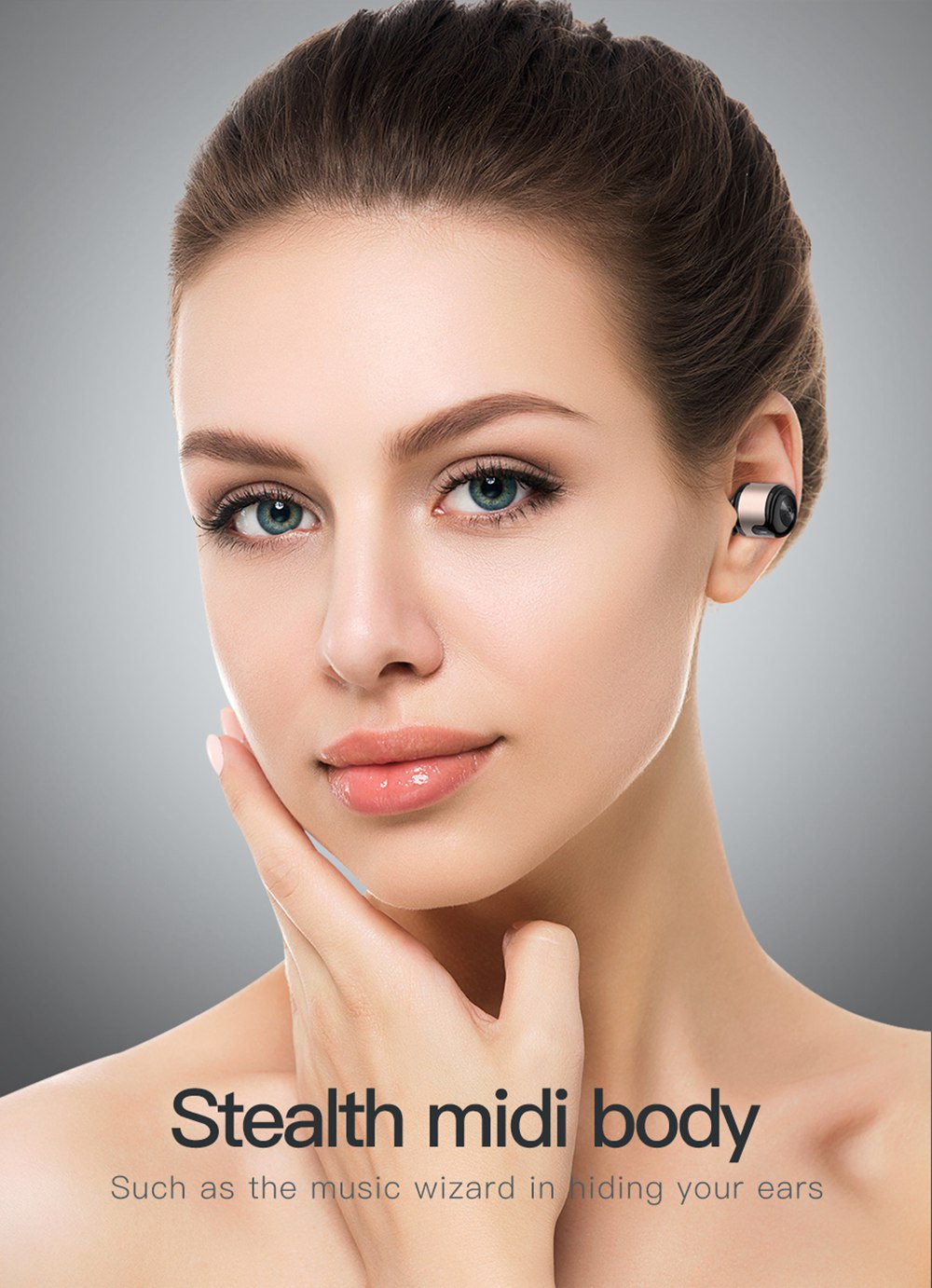 Awei T8 TWS Bluetooth 4.2 3D Stereo Wireless In-Ear Earphones Charging Box 700 mAh - Black