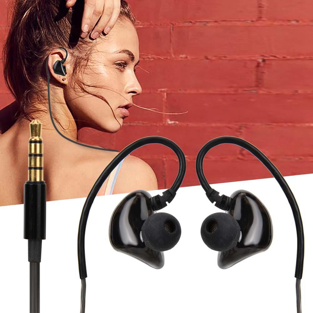 X62 In-ear Dual-unit Driver Earphones - Black