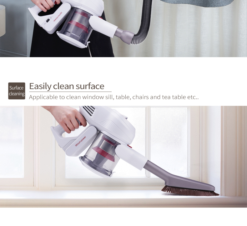 Original Stretch Hose + Soft Brush Kit for Xiaomi JIMMY JV51 Lightweight Cordless Stick Vacuum Cleaner - Grey