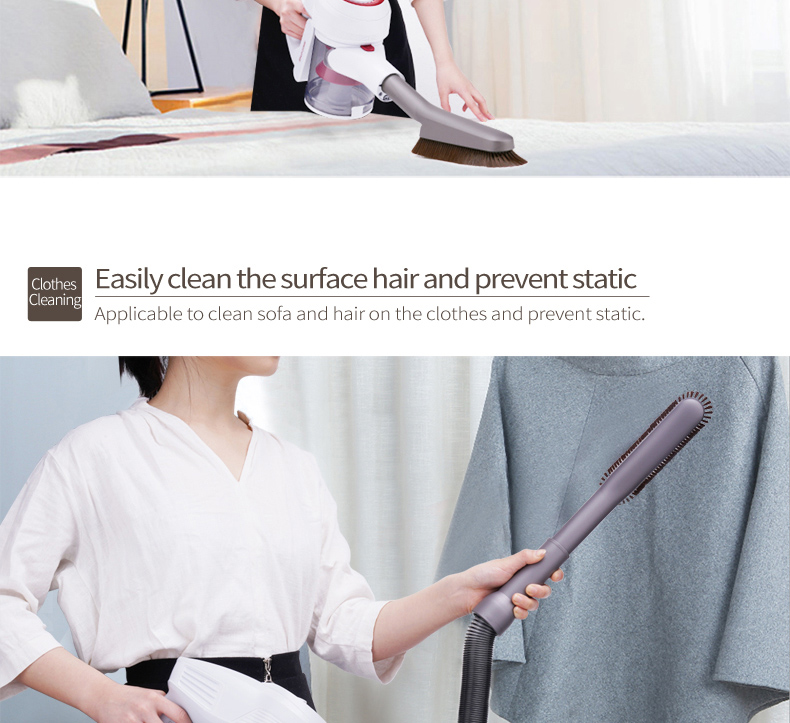 Original Stretch Hose + Soft Brush Kit for Xiaomi JIMMY JV51 Lightweight Cordless Stick Vacuum Cleaner - Grey