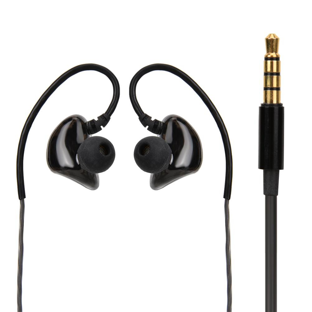 X62 In-ear Dual-unit Driver Earphones - Black