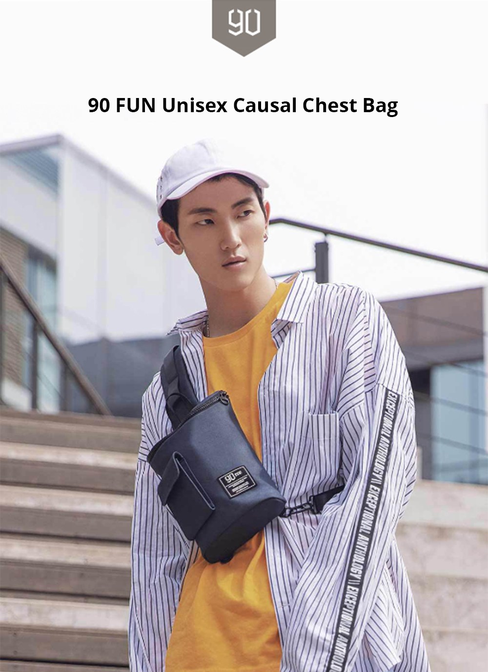 Xiaomi 90FUN Unisex Casual Chest Bag - Army Green