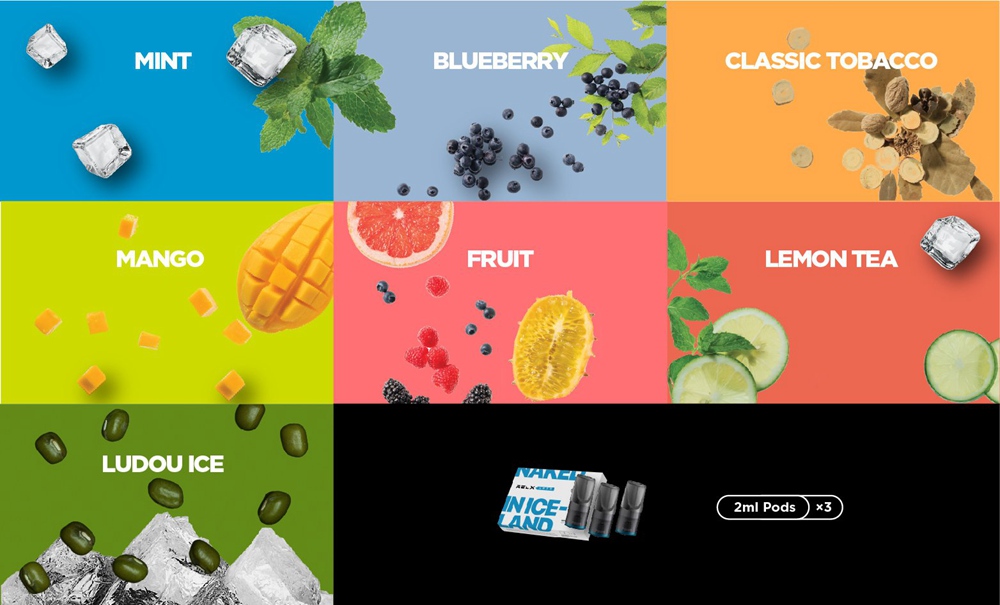 3PCS Original RELX Replacement E-liquid for RELX E-Cigarette - Fruit