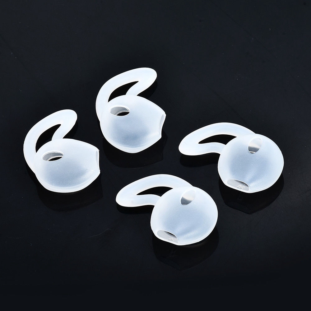 Soft Silicone Earplugs for iPod iPhone 7 6 Plus 5 5s Apple Earphone Earpods - Black