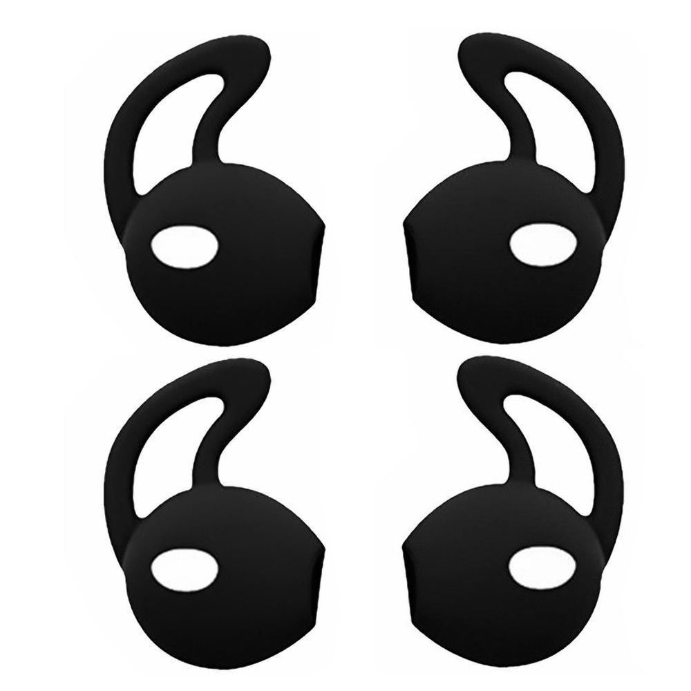 Soft Silicone Earplugs for iPod iPhone 7 6 Plus 5 5s Apple Earphone Earpods - Black