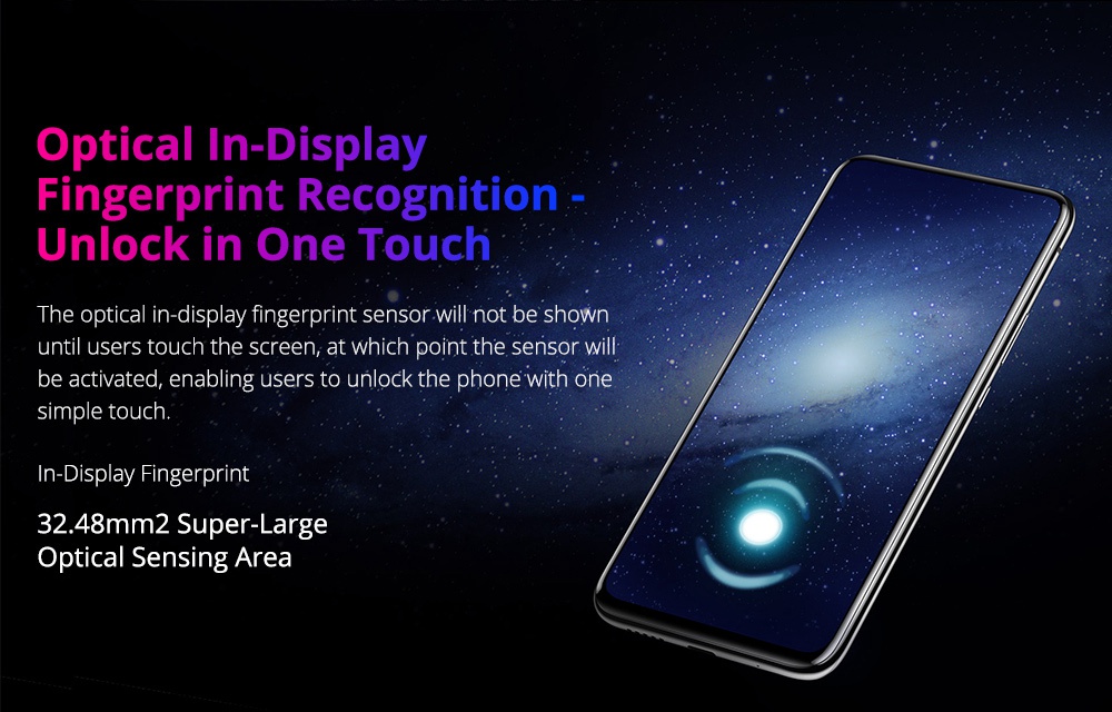 HUAWEI Honor Magic 2 6.39 Inch 4G LTE Smartphone Kirin 980 8GB 256GB 16.0MP+24.0MP+16.0MP Triple Rear Cameras Android 9.0 Type-C NFC In-display Fingerprint - Black