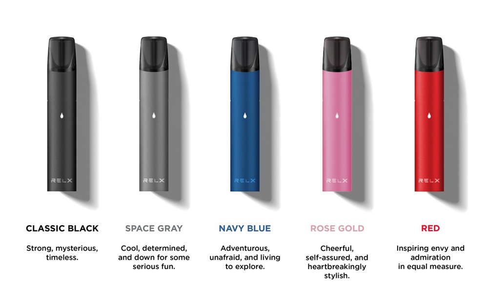 RELX E-Cigarette Vape Pen Starter Kit 350mAh - Blue