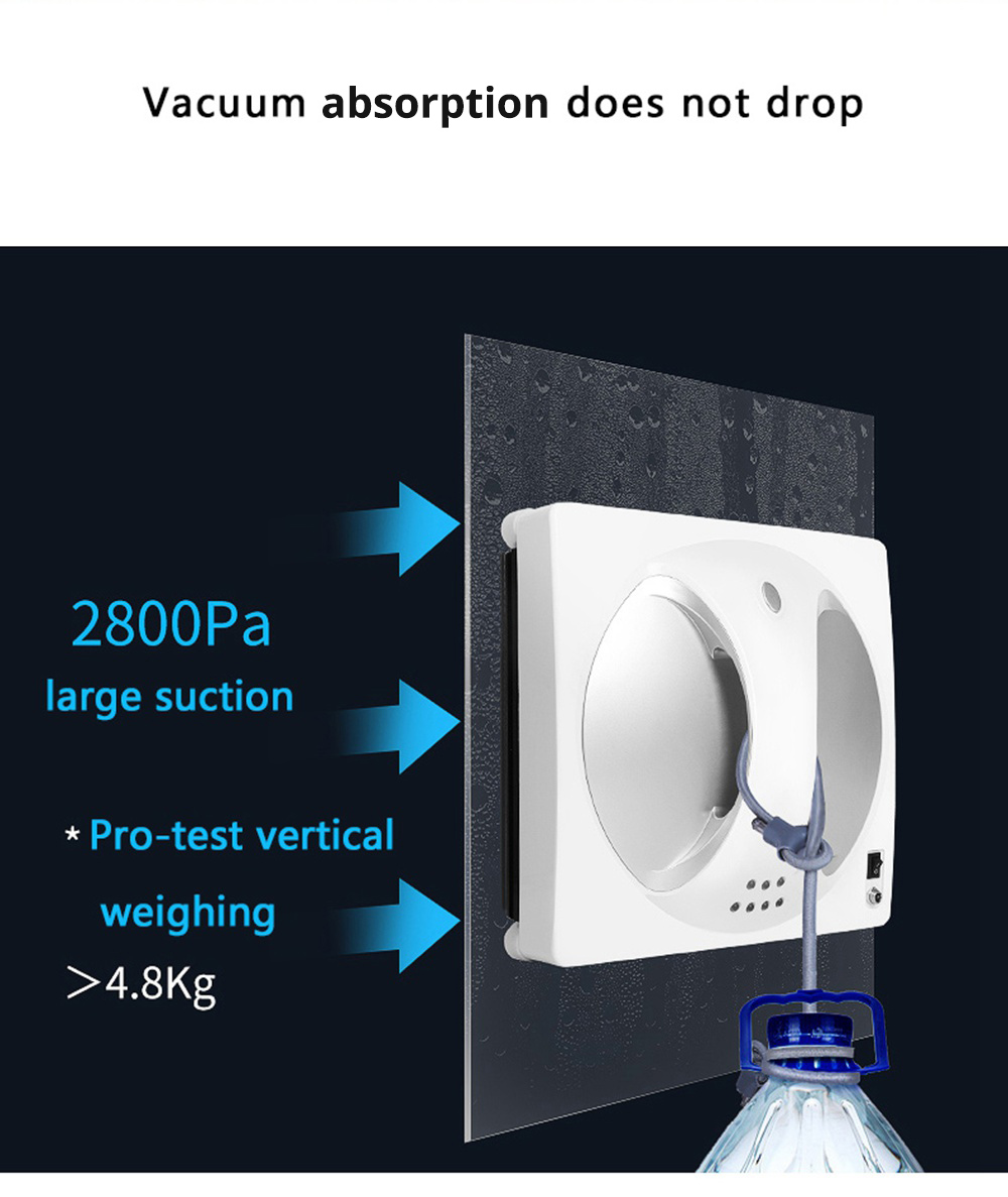 WS - 960 Smart Robot Vacuum Window Cleaner Smart Cleaning - Silver