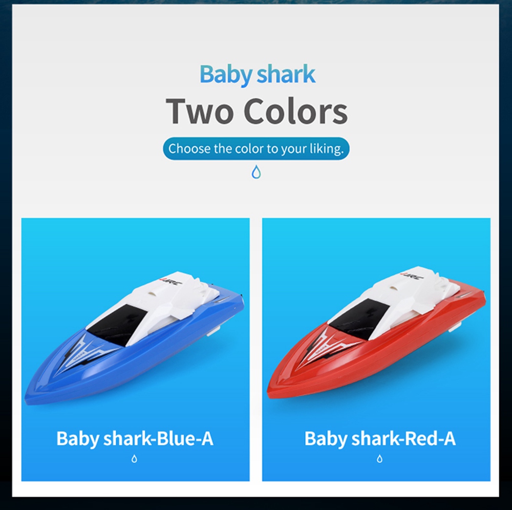 JJRC S5 Baby Shark 1/47 2.4G Wateryproof Two Built-in Motors Racing Boat RTR - Red