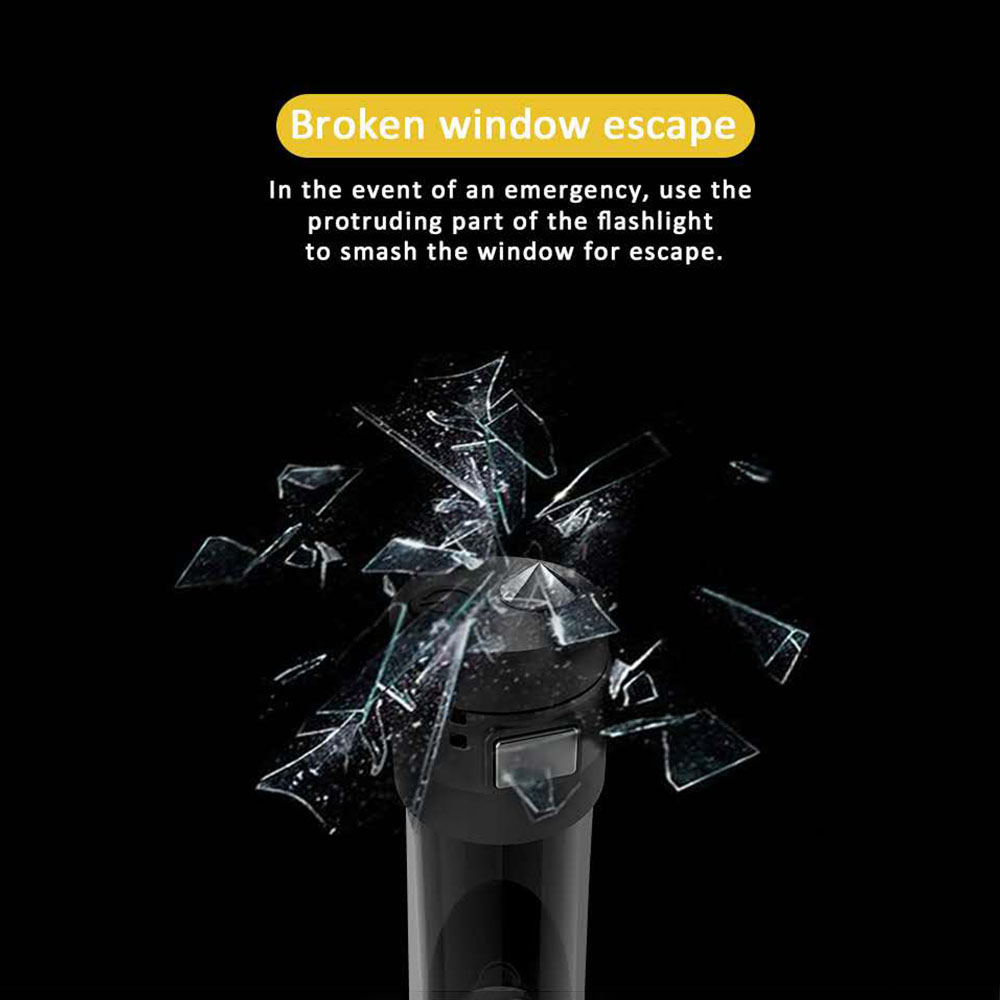 USB Rechargeable Waterproof Outdoor Flashlight Emergency Rescue Torch