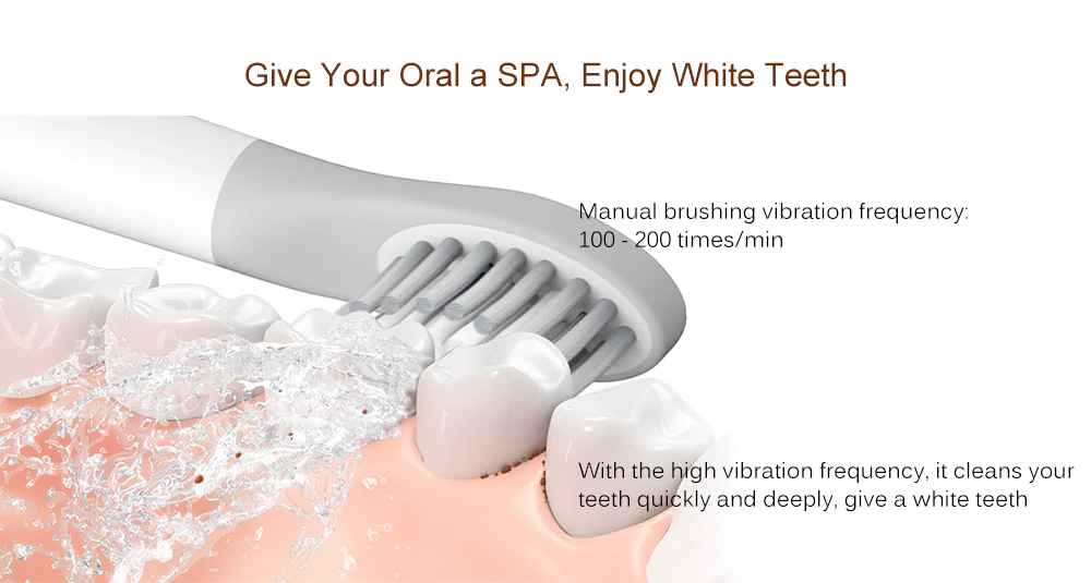 Xiaomi SO WHITE EX3 Sonic Electric Toothbrush Oral Cleaner IPX7 Water Resistant 3 Vibration Modes - Blue