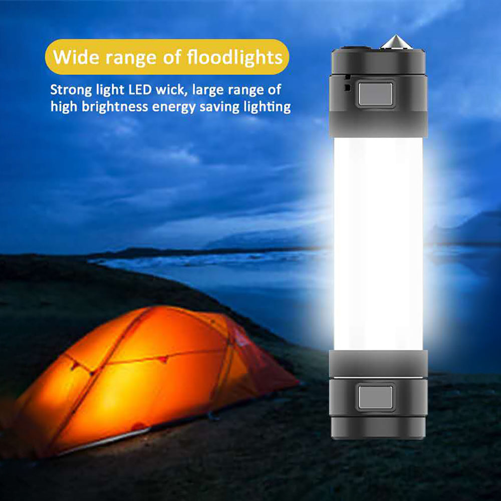USB Rechargeable Waterproof Outdoor Flashlight Emergency Rescue Torch